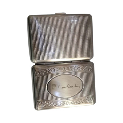 Μεταλλικη ταμπακιερα PIERRE CARDIN ασημι 10χ9x2cm 99201-100 Μεταλλικη ταμπακιερα PIERRE CARDIN ασημι 10χ9x2cm 99201-100