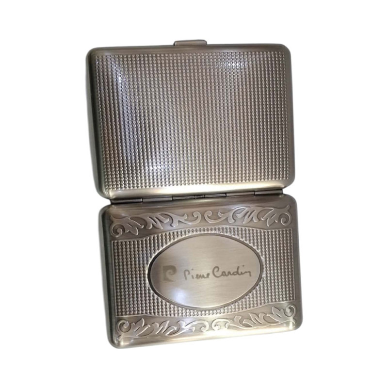 Μεταλλικη ταμπακιερα PIERRE CARDIN ασημι 10χ9x2cm 99201-100 Μεταλλικη ταμπακιερα PIERRE CARDIN ασημι 10χ9x2cm 99201-100