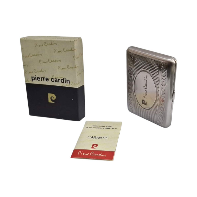 Μεταλλικη ταμπακιερα PIERRE CARDIN ασημι 10χ9x2cm 99201-100 Μεταλλικη ταμπακιερα PIERRE CARDIN ασημι 10χ9x2cm 99201-100