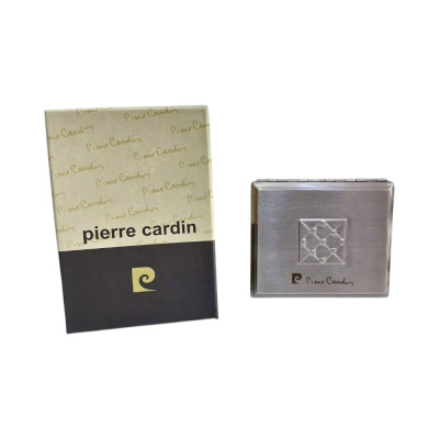 Μεταλλικη ταμπακιερα PIERRE CARDIN ασημι 9χ8x2cm 99202-100 Μεταλλικη ταμπακιερα PIERRE CARDIN ασημι 9χ8x2cm 99202-100