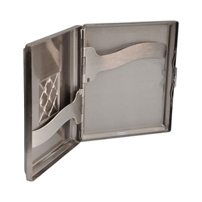 Μεταλλικη ταμπακιερα PIERRE CARDIN ασημι 9χ8x2cm 99202-100 Μεταλλικη ταμπακιερα PIERRE CARDIN ασημι 9χ8x2cm 99202-100