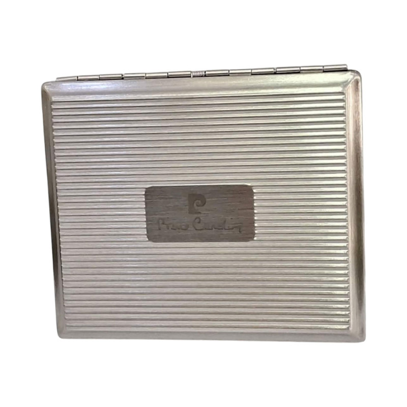 Μεταλλικη ταμπακιερα PIERRE CARDIN ασημι 9χ8x2cm 99202-300