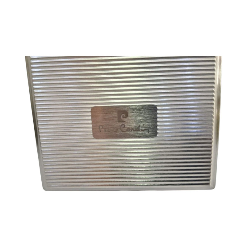 Μεταλλικη ταμπακιερα PIERRE CARDIN ασημι 9χ8x2cm 99202-300