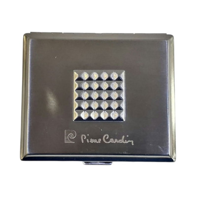 Μεταλλικη ταμπακιερα PIERRE CARDIN ασημι 10χ8x2cm 99202 Μεταλλικη ταμπακιερα PIERRE CARDIN ασημι 10χ8x2cm 99202