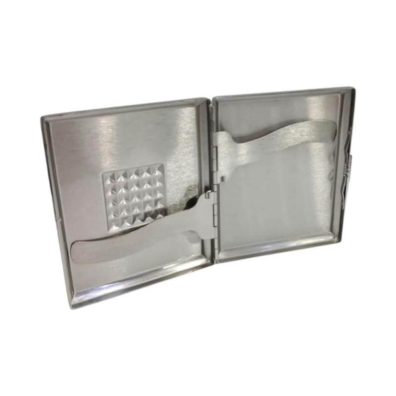 Μεταλλικη ταμπακιερα PIERRE CARDIN ασημι 10χ8x2cm 99202 Μεταλλικη ταμπακιερα PIERRE CARDIN ασημι 10χ8x2cm 99202