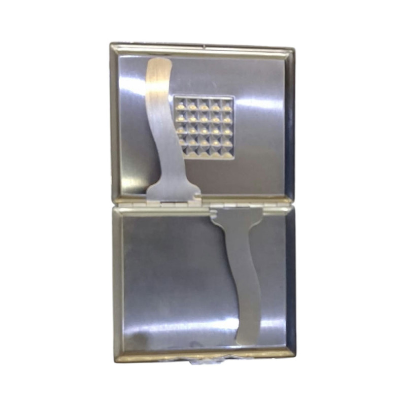 Μεταλλικη ταμπακιερα PIERRE CARDIN ασημι 10χ8x2cm 99202 Μεταλλικη ταμπακιερα PIERRE CARDIN ασημι 10χ8x2cm 99202