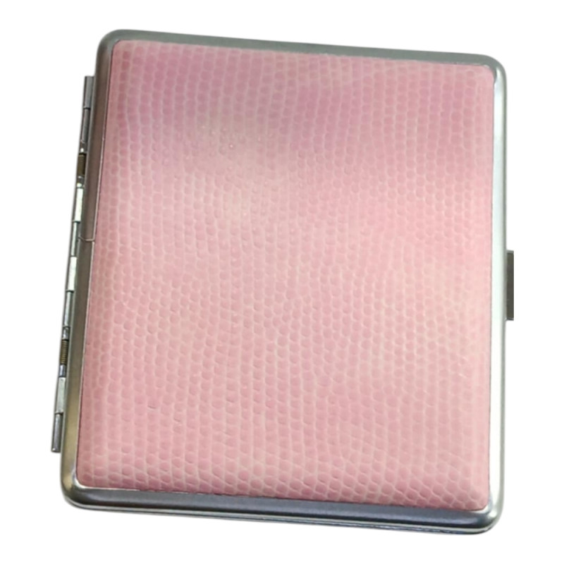 Μεταλλικη ταμπακιερα PIERRE CARDIN ροζ χρωμα 10χ9x2cm 99210-110 - KalliopiSilver
