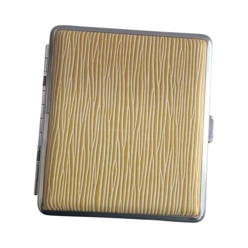 Μεταλλικη ταμπακιερα PIERRE CARDIN μπεζ χρωμα 10χ8,5x2cm 99210-160