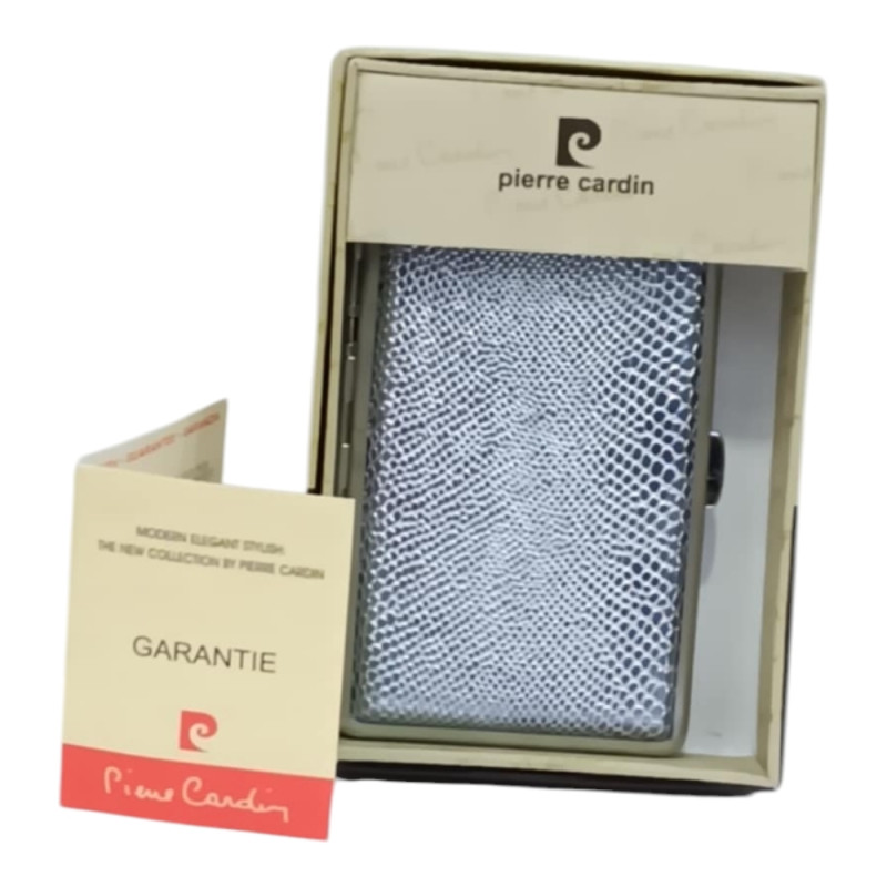 Μεταλλικη ταμπακιερα PIERRE CARDIN ασημι χρωμα 11χ7x2cm 99211-100 - KalliopiSilver