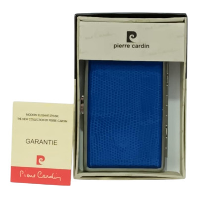 Μεταλλικη ταμπακιερα PIERRE CARDIN μπλε χρωμα 11χ7x2cm 99211-140 - KalliopiSilver