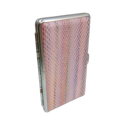 Μεταλλικη ταμπακιερα PIERRE CARDIN ροζ χρωμα 11χ7x2cm 99211-150 - KalliopiSilver