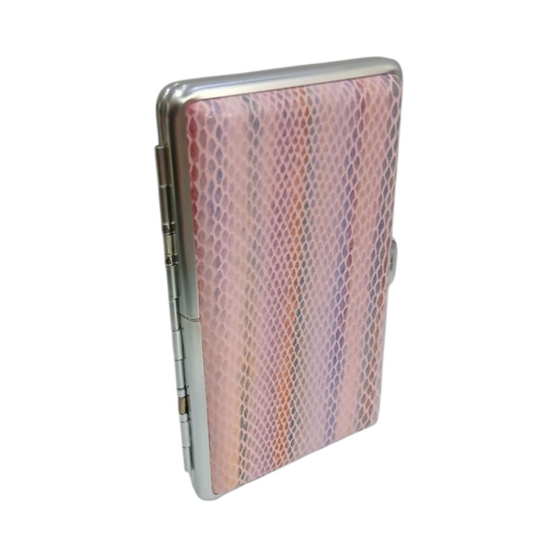 Μεταλλικη ταμπακιερα PIERRE CARDIN ροζ χρωμα 11χ7x2cm 99211-150 - KalliopiSilver