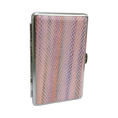 Μεταλλικη ταμπακιερα PIERRE CARDIN ροζ χρωμα 11χ7x2cm 99211-150 - KalliopiSilver