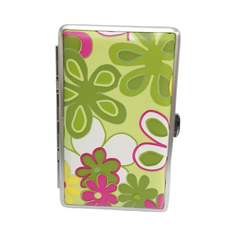 Μεταλλικη ταμπακιερα PIERRE CARDIN floral χρωμα 11χ7x2cm 99211-220 - KalliopiSilver