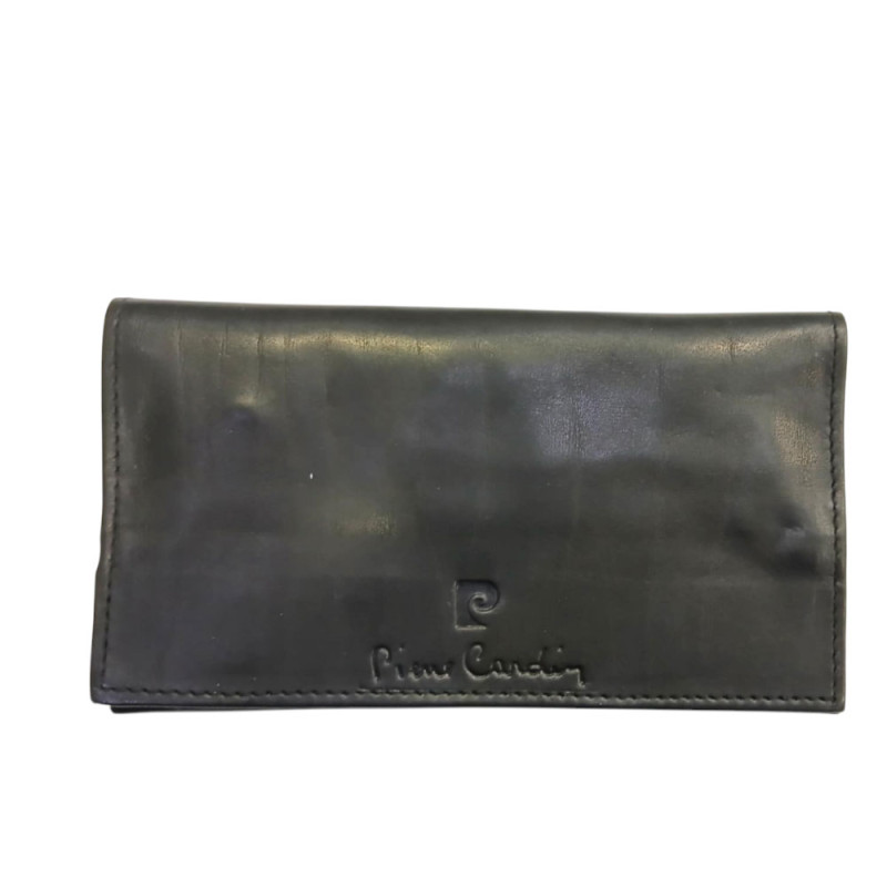 PIERRE CARDIN καπνοσακουλα απο δερμα σε μαυρο χρωμα 99403 - KalliopiSilver