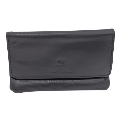PIERRE CARDIN καπνοσακουλα απο δερμα σε μαυρο χρωμα 99404