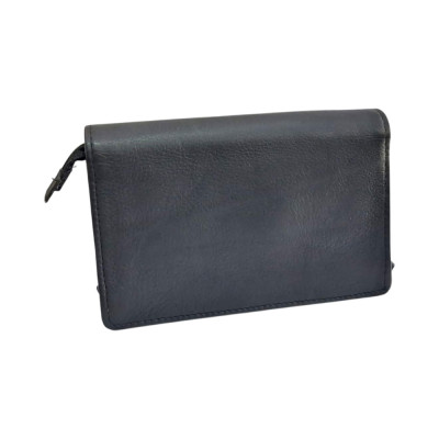 PIERRE CARDIN καπνοσακουλα απο δερμα σε μαυρο χρωμα 99409
