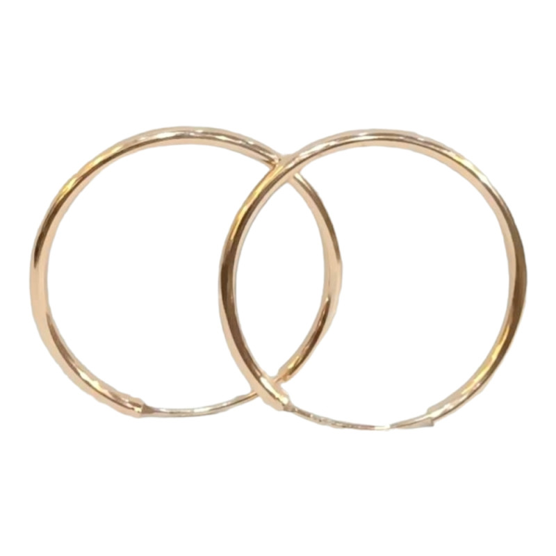 Ασημένια σκουλαρίκια Prince silvero Ροζ χρυσο κρικοι 2mmx30mm - KalliopiSilver