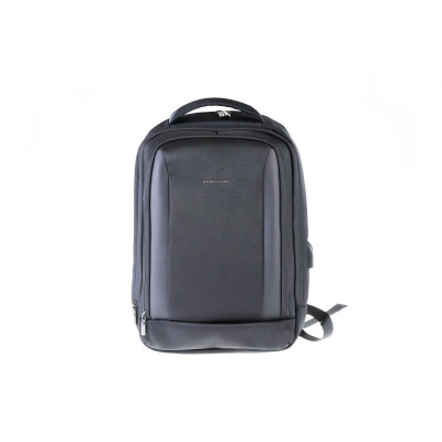 Pierre Cardin Ανδρικό Backpack Μαυρο Γκρι με USB Θύρα Φόρτισης & Θήκη Laptop ALAN04-44463-GRIGIO