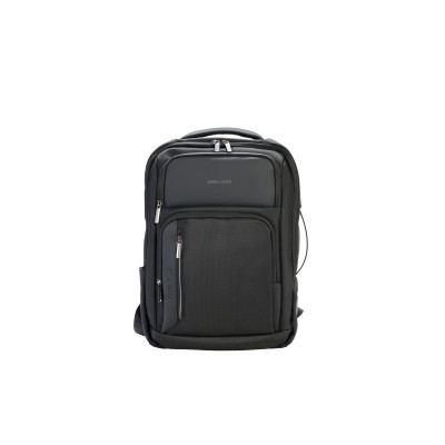 Ανδρικό Backpack Πλατης Pierre Cardin μαυρο με Θύρα USB ALAN05-4455-BLACK