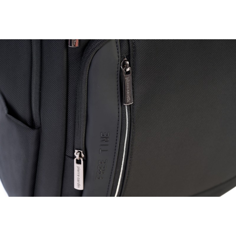 Ανδρικό Backpack Πλατης Pierre Cardin μαυρο με Θύρα USB ALAN05-4455-BLACK - KalliopiSilver Ανδρικό Backpack Πλατης Pierre Cardin μαυρο με Θύρα USB ALAN05-4455-BLACK - KalliopiSilver