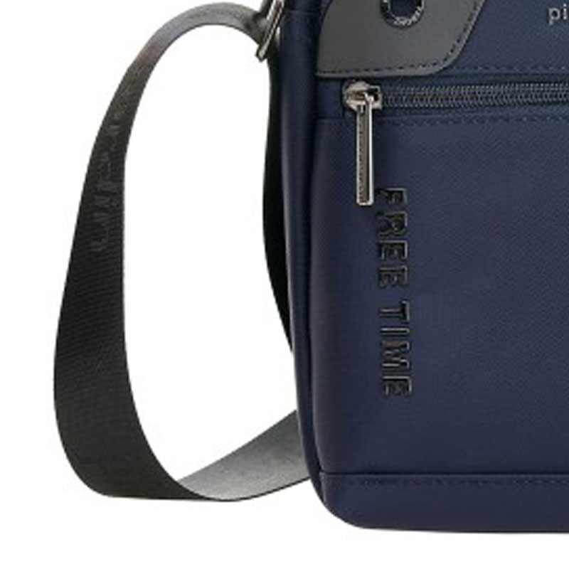 Pierre Cardin Ανδρικο τσαντακι Ώμου μπλε ALAN09-2081-blue - KalliopiSilver