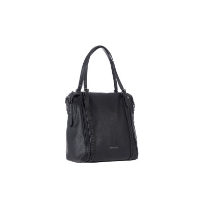 Τσάντα Ώμου Pierre Cardin Μαύρη Eco Leather με Ρυθμιζόμενα Χερούλια & Αποσπώμενο Ιμάντα CH06-1281-black