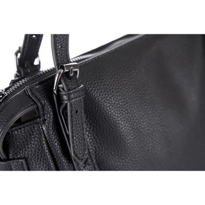 Τσάντα Ώμου Pierre Cardin Μαύρη Eco Leather με Ρυθμιζόμενα Χερούλια & Αποσπώμενο Ιμάντα CH06-1281-black
