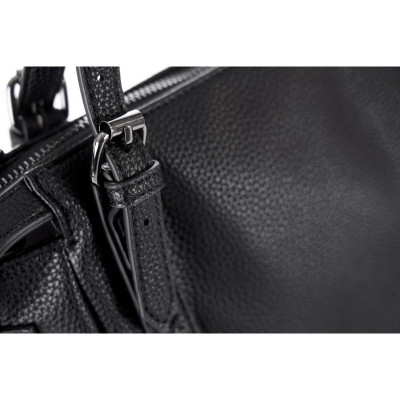 Τσάντα Ώμου Pierre Cardin Μαύρη Eco Leather με Ρυθμιζόμενα Χερούλια & Αποσπώμενο Ιμάντα CH06-1281-black