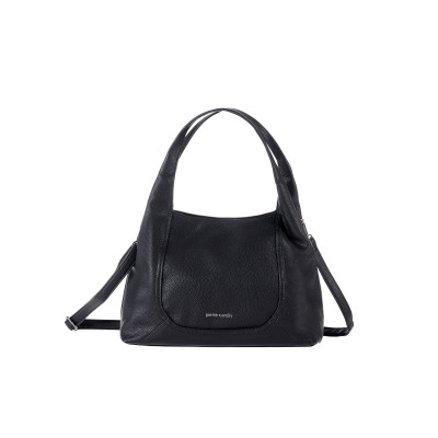 Τσάντα Ώμου Pierre Cardin Μαύρη Eco Leather με Ιμάντα Ώμου CH06-9751-black