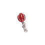 Kalliopisilver Ασημενιο 925 Σύμβολο charm κοκκκινο αεροστατο με σμαλτο D015-RED