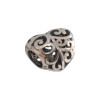 Kalliopisilver Σύμβολο charm Καρδιά Διατρητή από Ασήμι 925 D044