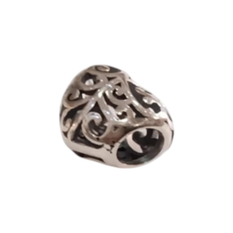 Kalliopisilver Σύμβολο charm Καρδιά Διατρητή από Ασήμι 925 D044 - KalliopiSilver