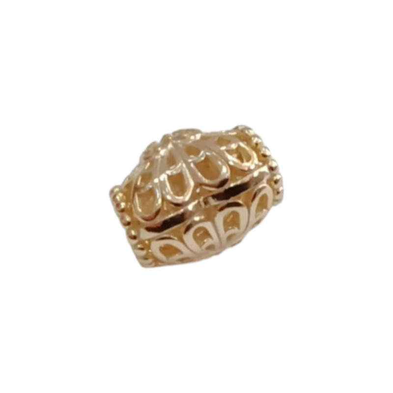 Kalliopisilver Ασημενιο 925 Σύμβολο charm χρυση καρδια με λευκα ζιργκον στο κεντρο D052 - KalliopiSilver