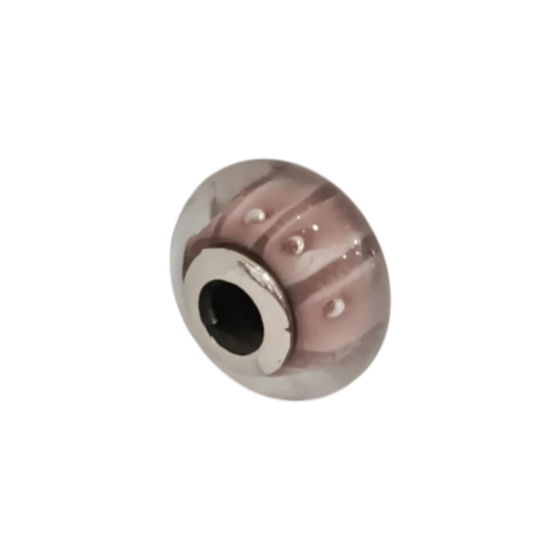 Kalliopisilver Ασημενιο 925 Σύμβολο charm με Γυαλί Murano D166 - KalliopiSilver