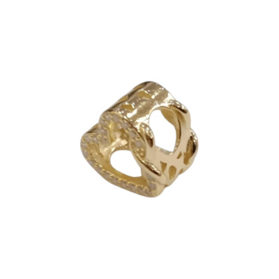 Kalliopisilver Ασημενιο 925 Σύμβολο charm χρυση διατρητη καρδια με απειρο και ζιργκον D347 - KalliopiSilver