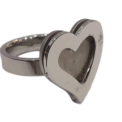 BD JEWELERY Δαχτυλιδι από ανοξειδωτο ατσαλι καρδια FH-WRG00154