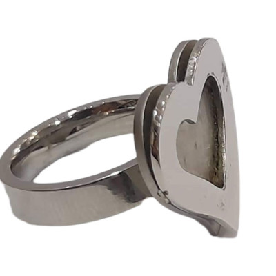 BD JEWELERY Δαχτυλιδι από ανοξειδωτο ατσαλι καρδια FH-WRG00154