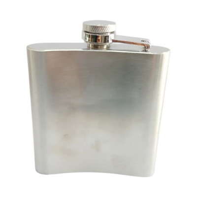 Φλασκί 6oz ανοξειδωτο ατσαλι ασημι  2χ10χ11cm FL-18201 - KalliopiSilver