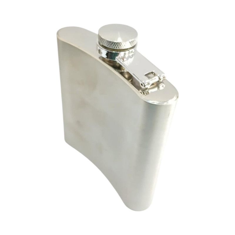 Φλασκί 5oz ανοξειδωτο ατσαλι ασημι  2χ10χ10cm FL-18401 - KalliopiSilver
