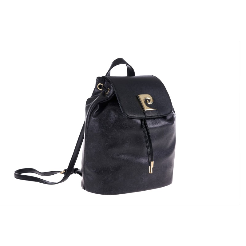 Γυναικείο Backpack Pierre Cardin JULIETTE Μαύρο από Eco Leather με Χρυσό Λογότυπο GFB06-53013-black Γυναικείο Backpack Pierre Cardin JULIETTE Μαύρο από Eco Leather με Χρυσό Λογότυπο GFB06-53013-black