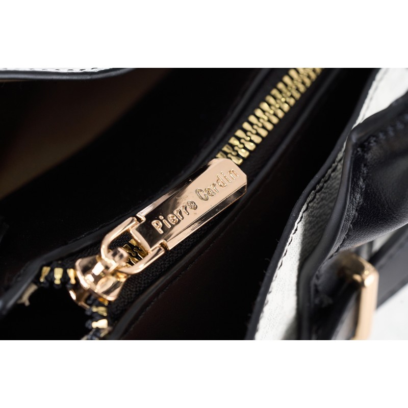 Τσάντα Χειρός Pierre Cardin ταμπά από Eco Leather με Λογότυπο & Ιμάντα Ώμου GN61-7971-CUOIO