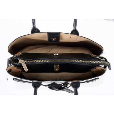 Τσάντα Χειρός Pierre Cardin ταμπά από Eco Leather με Λογότυπο & Ιμάντα Ώμου GN61-7971-CUOIO