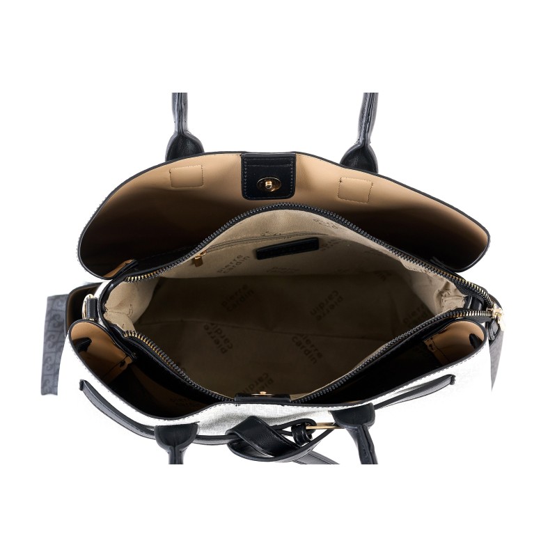Τσάντα Χειρός Pierre Cardin Ταμπά από Eco Leather με Λογότυπο & Ιμάντα Ώμου GN61-79711-CUOIO