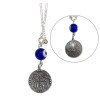 BD JEWELERY Γούρι Φυλαχτο Αυτοκινήτου ασημένιο 925 Στρογγυλό Κωνσταντινάτο "Ιησούς Χριστός Νικά" με Μάτι GT-2007