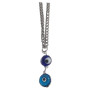 BD JEWELERY Γούρι Φυλαχτο Αυτοκινήτου ατσαλινο ασημι με δυο ματια GT-2020