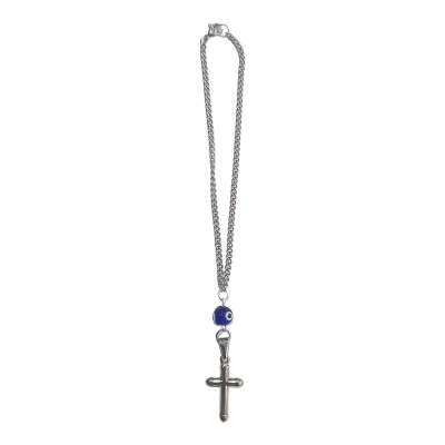 BD JEWELERY Γούρι Φυλαχτο Αυτοκινήτου ατσαλινο σταυρος με ματι GT-2021 - KalliopiSilver BD JEWELERY Γούρι Φυλαχτο Αυτοκινήτου ατσαλινο σταυρος με ματι GT-2021 - KalliopiSilver