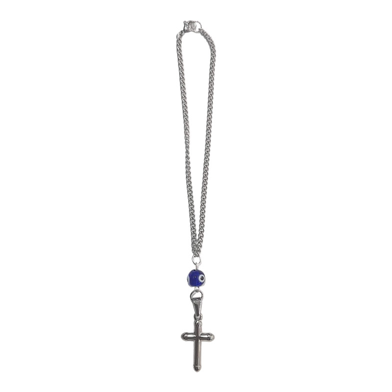 BD JEWELERY Γούρι Φυλαχτο Αυτοκινήτου ατσαλινο σταυρος με ματι GT-2021 - KalliopiSilver BD JEWELERY Γούρι Φυλαχτο Αυτοκινήτου ατσαλινο σταυρος με ματι GT-2021 - KalliopiSilver
