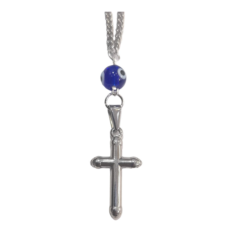 BD JEWELERY Γούρι Φυλαχτο Αυτοκινήτου ατσαλινο σταυρος με ματι GT-2021 - KalliopiSilver BD JEWELERY Γούρι Φυλαχτο Αυτοκινήτου ατσαλινο σταυρος με ματι GT-2021 - KalliopiSilver
