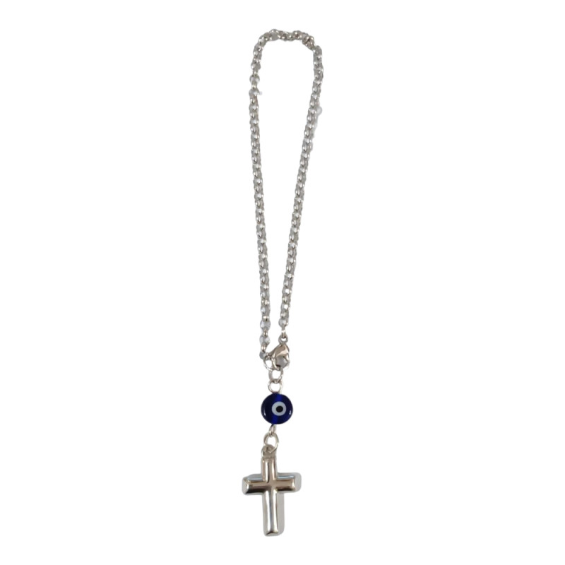 BD JEWELERY Γούρι Φυλαχτο Αυτοκινήτου ατσαλι με σταυρο GT-2074 - KalliopiSilver BD JEWELERY Γούρι Φυλαχτο Αυτοκινήτου ατσαλι με σταυρο GT-2074 - KalliopiSilver